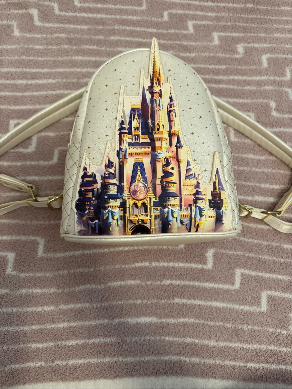 Loungefly Walt Disney World 50th Anniversary Cinderella Castle Mini Backpack